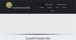 Desktop Screenshot of crossfitforesthills.com