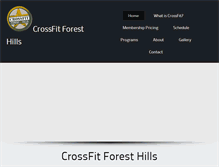 Tablet Screenshot of crossfitforesthills.com